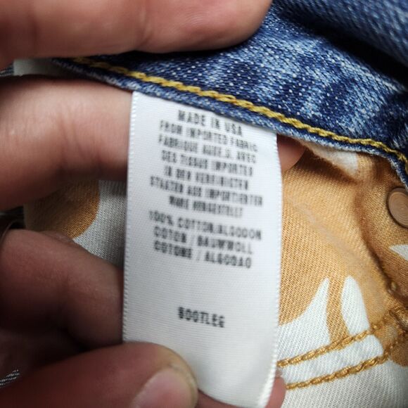 VTG Lucky Brand Dungarees Mens Jeans Size 34 X 29 Boot Leg Cut Made in USA A107 - Picture 6 of 15
